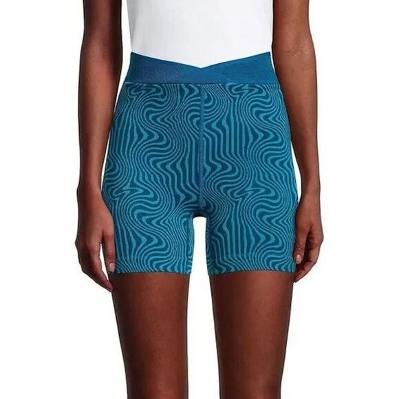 Free People Free Throw Jacquard Biker Shorts Size Small - Picture 1 of 5